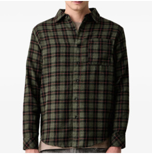 Camisa Hurley: Axe Flannel Shirt (Green)