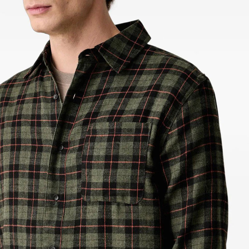 Camisa Hurley: Axe Flannel Shirt (Green)
