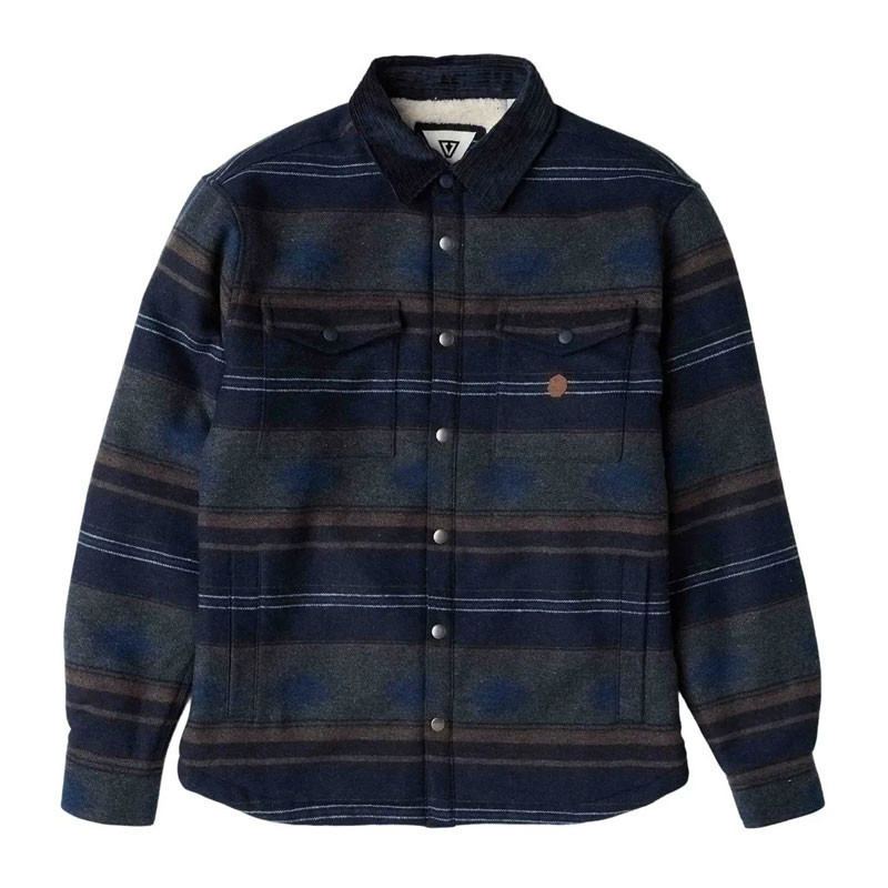 Chaqueta Vissla: Woolf Sherpa Shirt Jacket (Dark Naval)