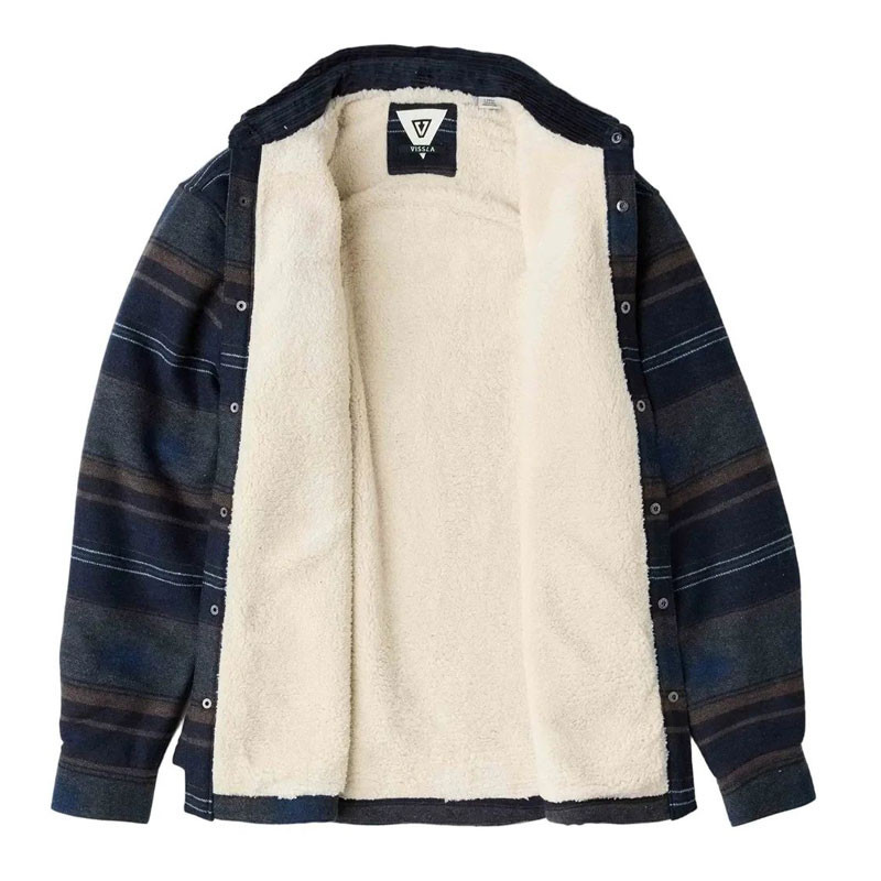 Chaqueta Vissla: Woolf Sherpa Shirt Jacket (Dark Naval)