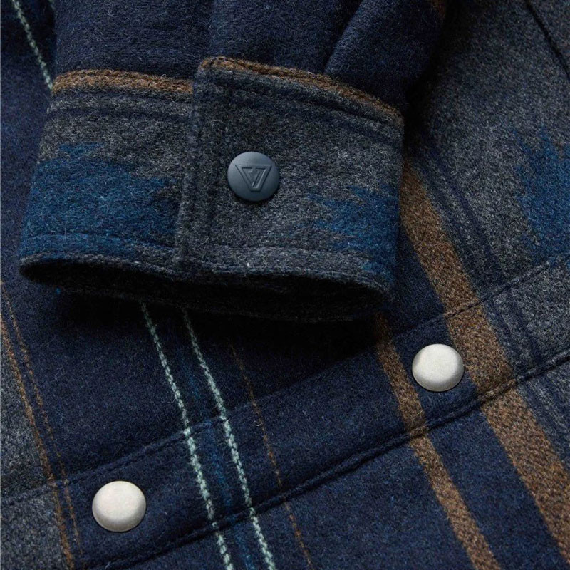 Chaqueta Vissla: Woolf Sherpa Shirt Jacket (Dark Naval)