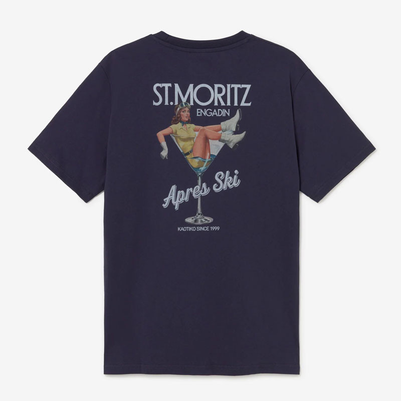 Camiseta Kaotiko: SS Regular Snow (Cocktail Blue)