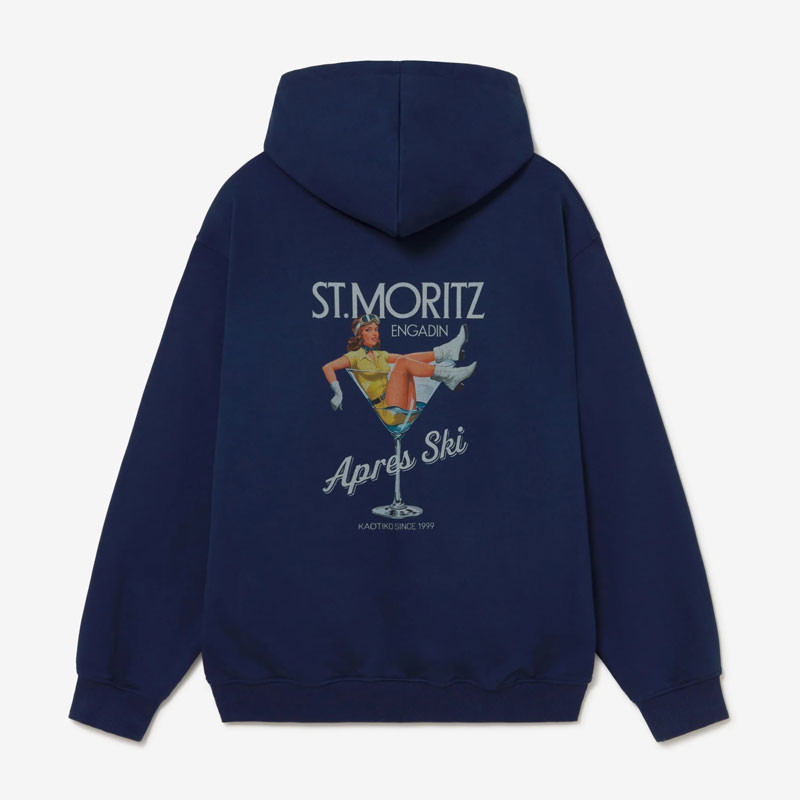 Sudadera Kaotiko: Hoodie Oversize Snow (Cocktail Blue)