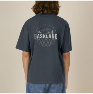Camiseta Atlas: Baskland Boxy Tee (Indian Ink Grey Stone)