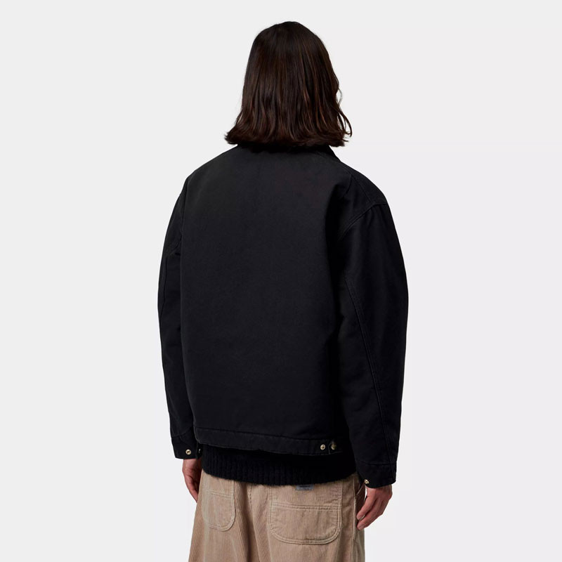 Chaqueta Carhartt WIP: OG Detroit Jacket (Blk Blk Stone Canvas)