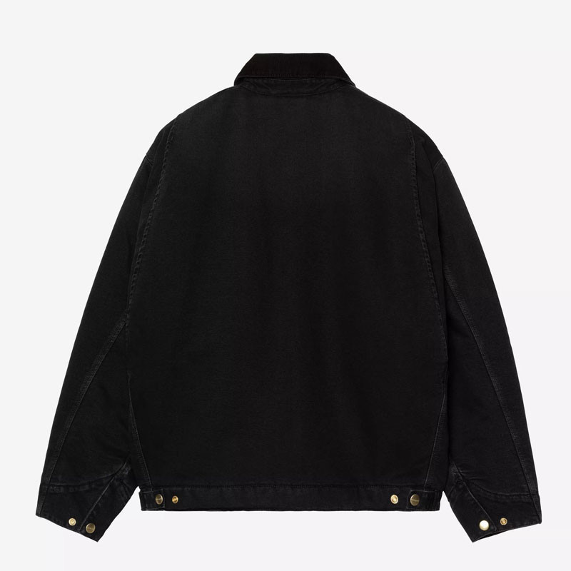 Chaqueta Carhartt WIP: OG Detroit Jacket (Blk Blk Stone Canvas)