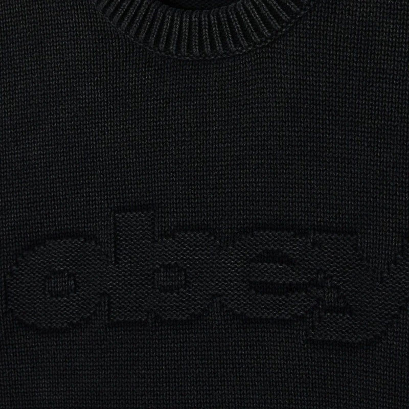 Jersey Obey: Fade Wash Speed Logo Sweater (Digital Blk)