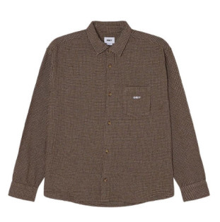Camisa Obey: Obey Bigwig Dash Shirt (Brown Multi)