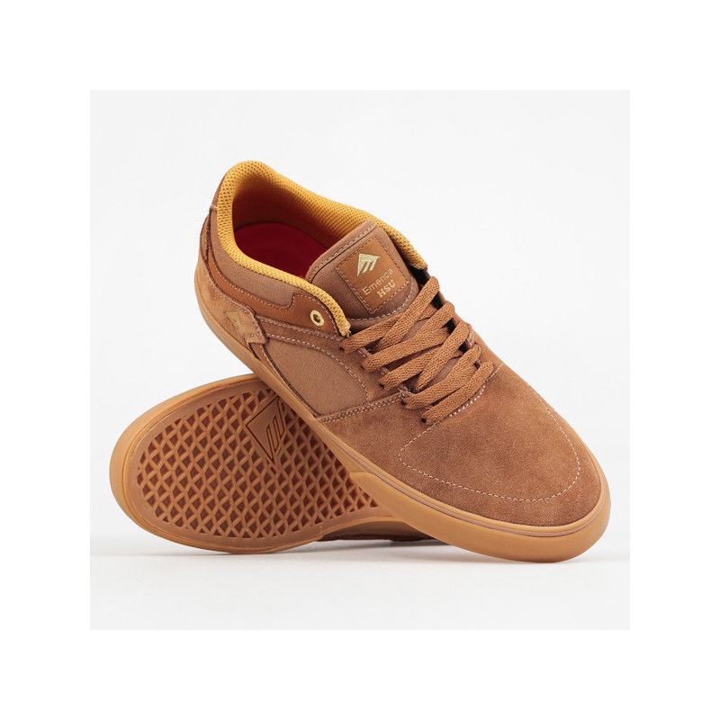 Zapatillas outlet Emerica THE HSU LOW VULC BROWN | Stoked