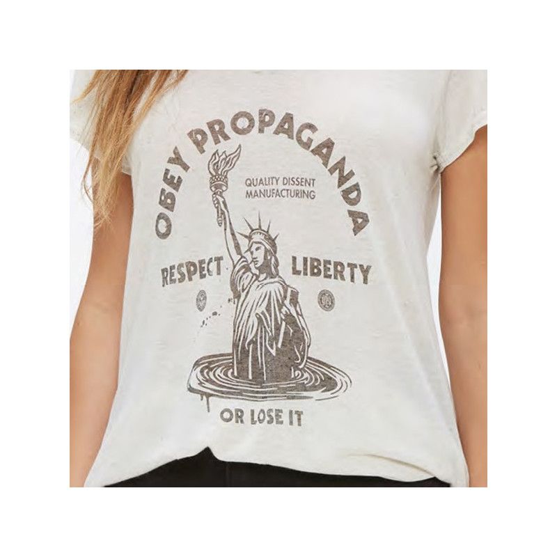 Camiseta Obey: LADY LIBERTY (COBBLESTONE)