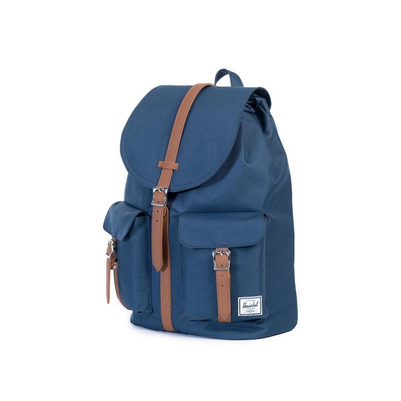 Mochila Herschel: Dawson (Navy Tan Synthetic Leather)