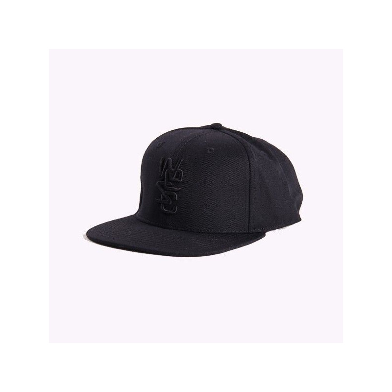 Gorra WESC: OVERLAY SANPBACK (BLACK)