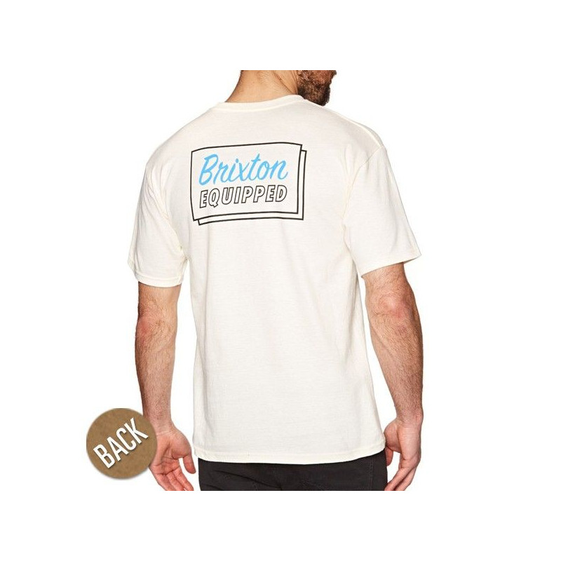 Camiseta Brixton: EQUIPPED SS STT (OFF WHITE)