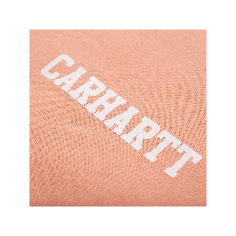 Camiseta Carhartt WIP: SS College Script T Shirt (Peach White)