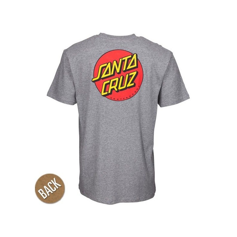 Camiseta Santa Cruz: TEE OG CLASSIC DOT (DARK HEATHER)