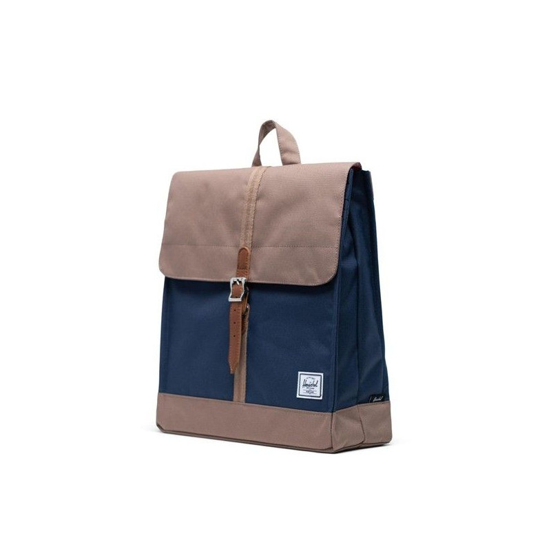 Mochila Herschel: City Mid Volume (Navy Pine Bark Tan)
