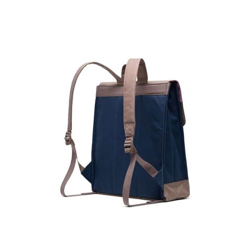 Mochila Herschel: City Mid Volume (Navy Pine Bark Tan)