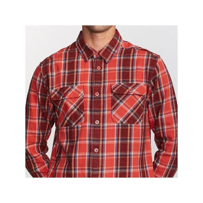 Camisa RVCA: THATLL WORK FLANNEL (BAKED APPLE)