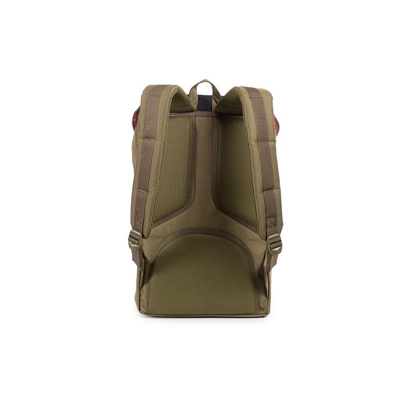 Mochila Herschel: Little America (Army Black PU)