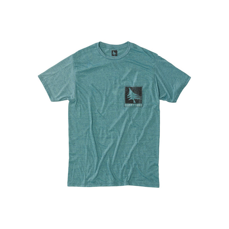 Camiseta Hippytree: Woodgrain Tee (Heather Teal)