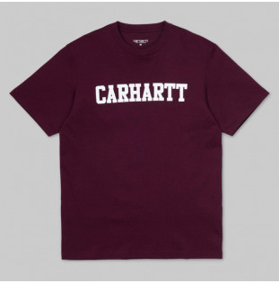 Camiseta Carhartt: SS COLLEGE T SHIRT (SHIRAZ WHITE)