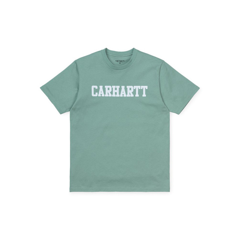 Camiseta Carhartt WIP: SS COLLEGE T SHIRT (ZOLA WHITE)