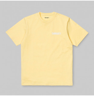 Camiseta Carhartt: SS COLLEGE SCRIPT T SHIRT (FRESCO WHITE)