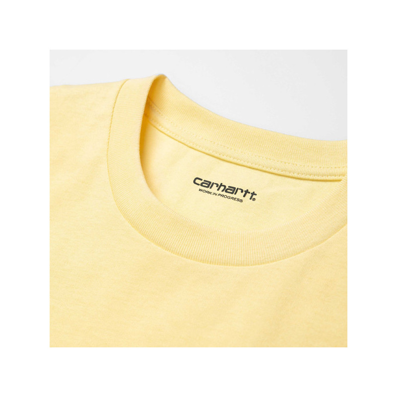 Camiseta Carhartt WIP: SS COLLEGE SCRIPT T SHIRT (FRESCO WHITE)