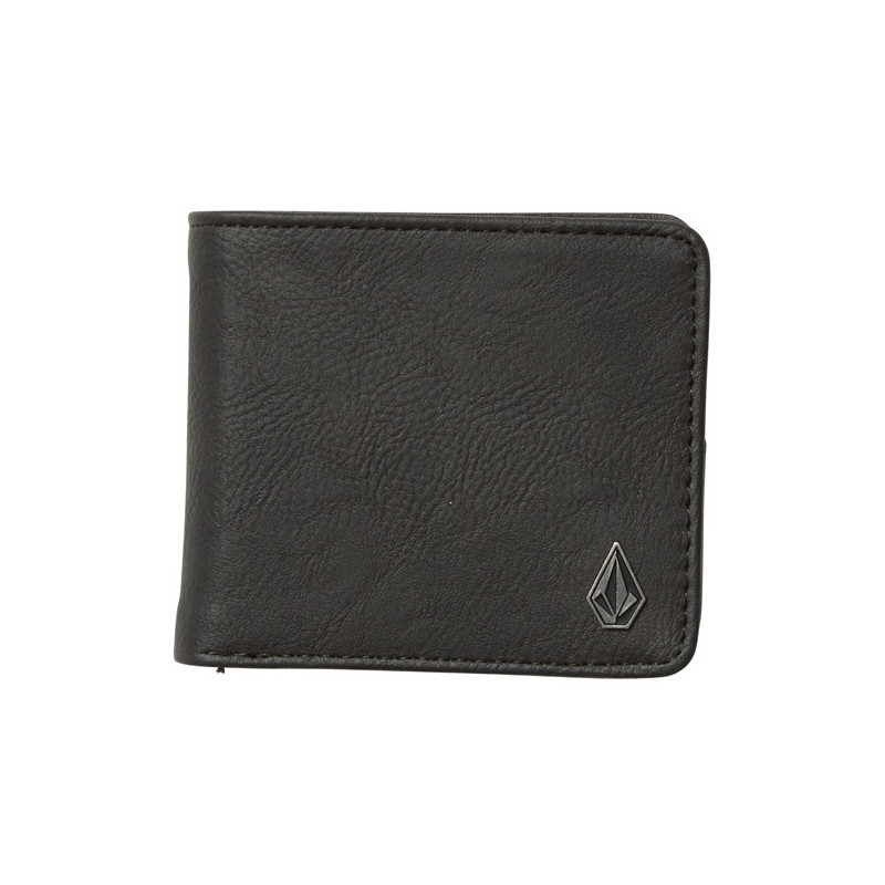 consola insertar césped Cartera outlet Volcom SLIM STONE PU WLT BLACK | Atlas Stoked