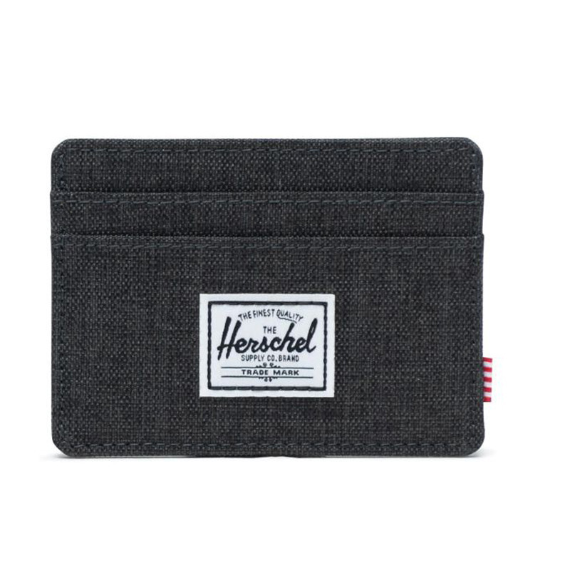 Cartera Herschel: Charlie RFID (Black Crosshatch)