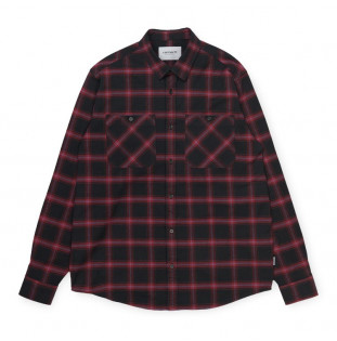 Camisa Carhartt: LS Darren Shirt (Darren Check Bordeaux) Carhartt - 1