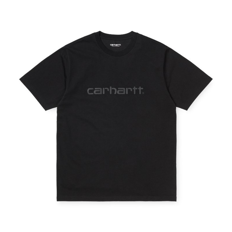 Camiseta Carhartt WIP: SS Script TShirt (Black Reflective Black)