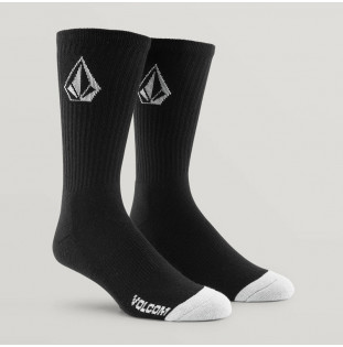 Calcetines Volcom: FULL STONE SOCK 3PK (BLACK WHITE)