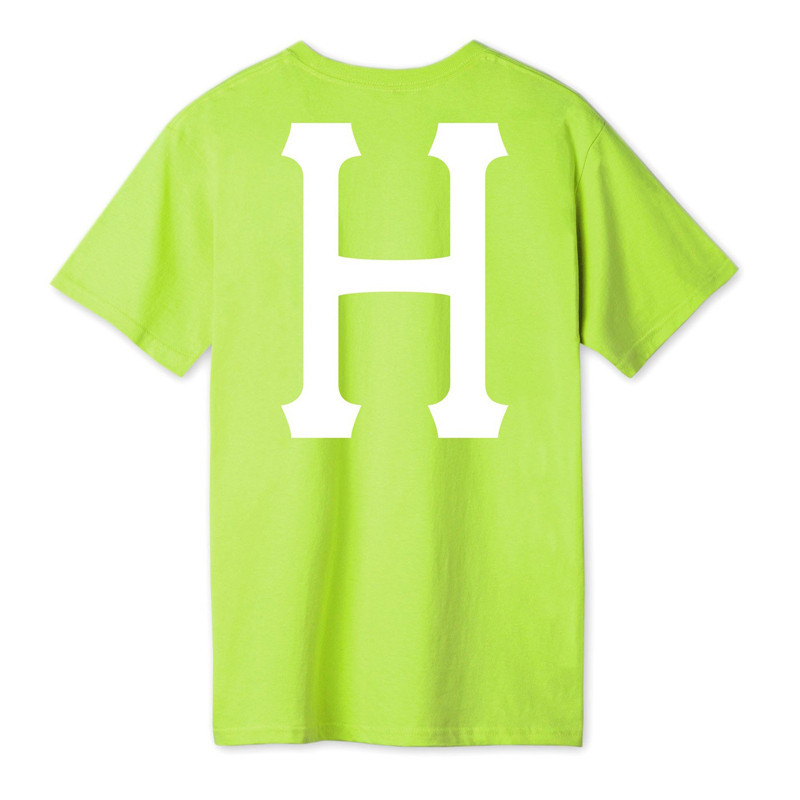 Camiseta HUF: ESSENTIALS CLASSIC H SS TEE (BIO LIME)
