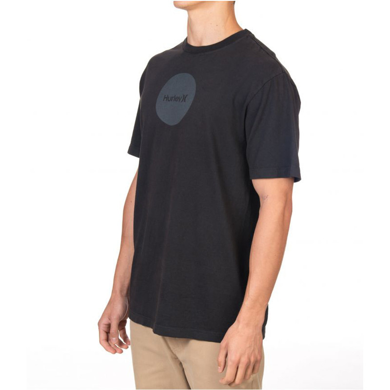 Camiseta Hurley: BOXY OAO DOTTED SS (DK SMOKE GREY)