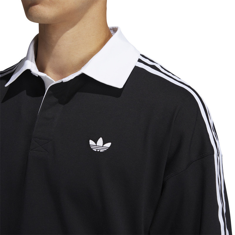 Sudadera Adidas: Solid Rugby (Black White)