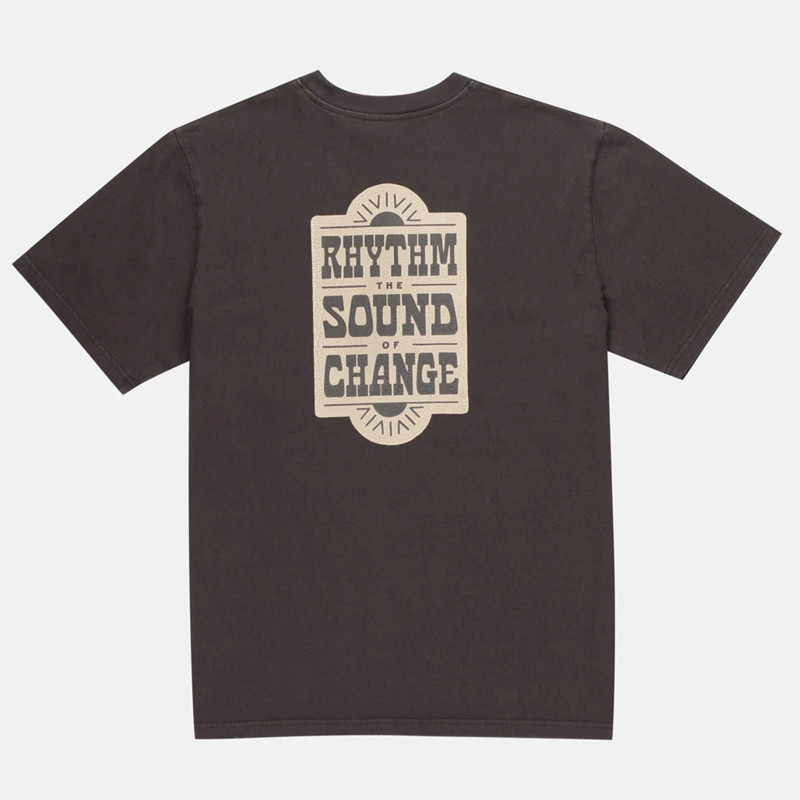 Camiseta Rhythm: Wood Block Tee (Vintage black)