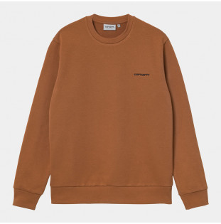 Sudadera Carhartt: Script Embroidery Sweat (Rum Black) Carhartt - 1