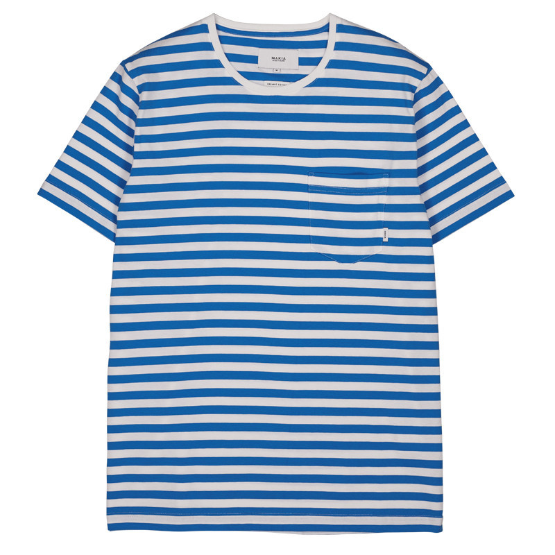 Camiseta Makia: Verkstad TShirt (Blue-White)