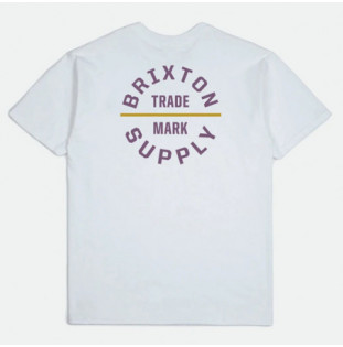 Camiseta Brixton: Oath V SS STT (White Violet) Brixton - 1