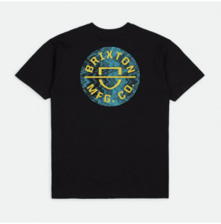Camiseta Brixton: Crest II SS STT (Black Yellow) Brixton - 1
