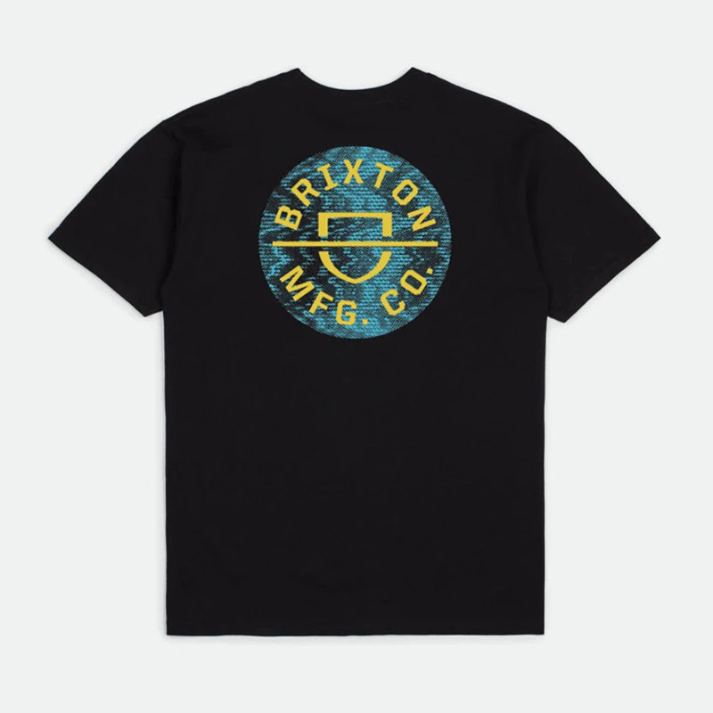 Camiseta Brixton: Crest II SS STT (Black Yellow)