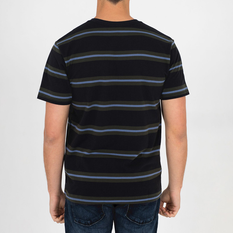 Camiseta Hurley: M Dri Harvey Stripe SS (Black)