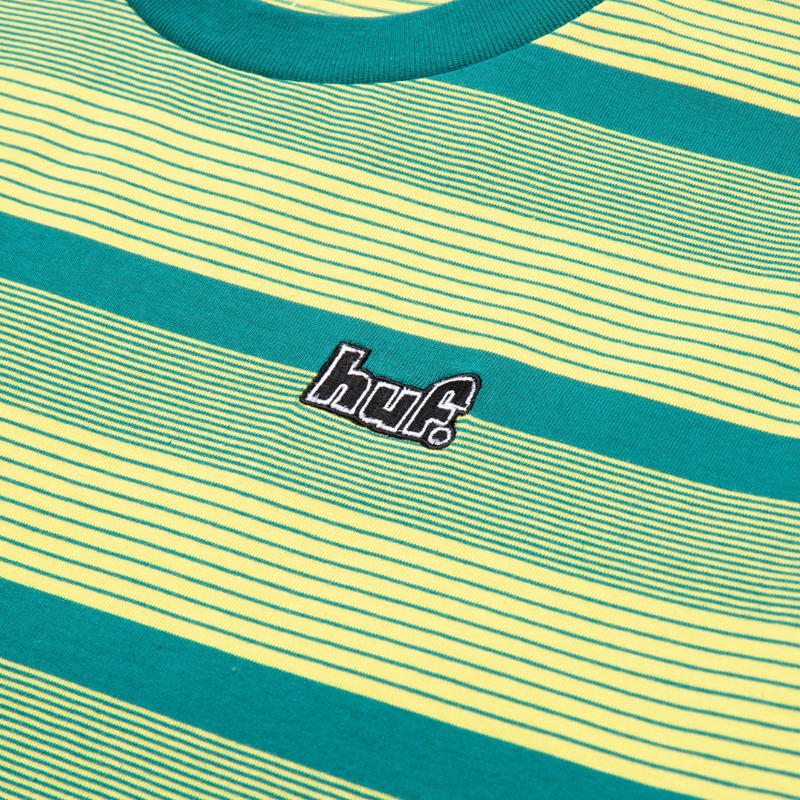Camiseta HUF: Berkley Stripe SS Knit Top (Mint)