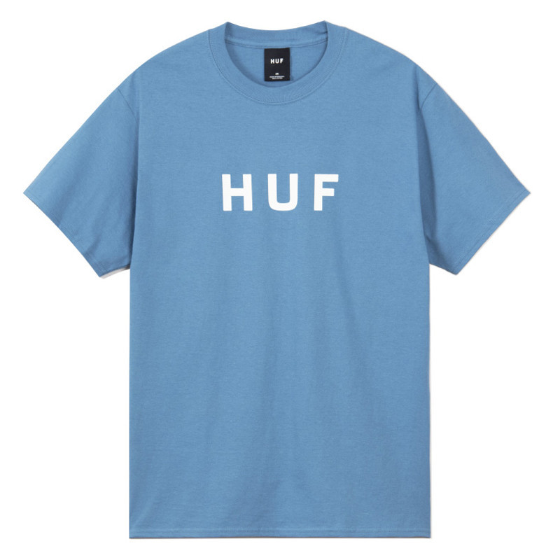 Camiseta HUF: Essentials OG Logo SS Tee (Columbia Blue)