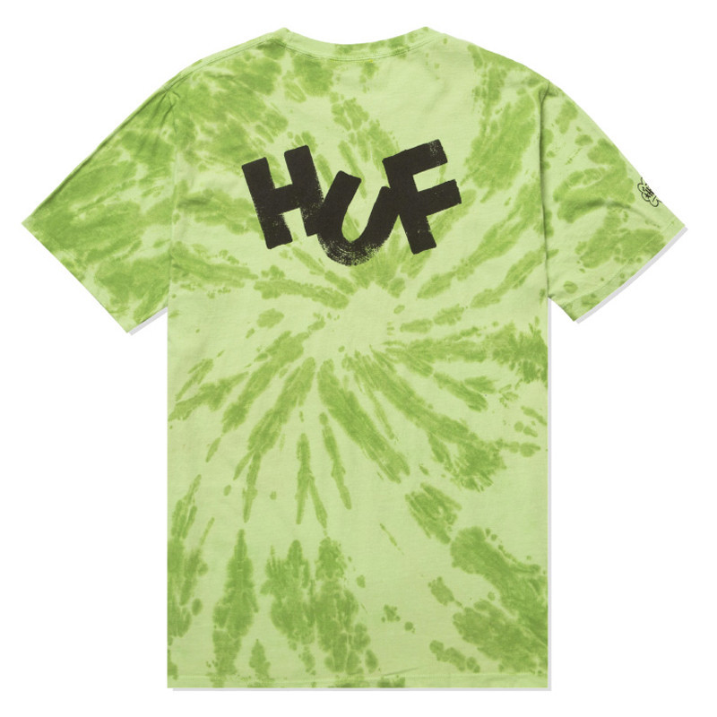Camiseta HUF: Haze Brush Tie Dye SS Tee (Lime)