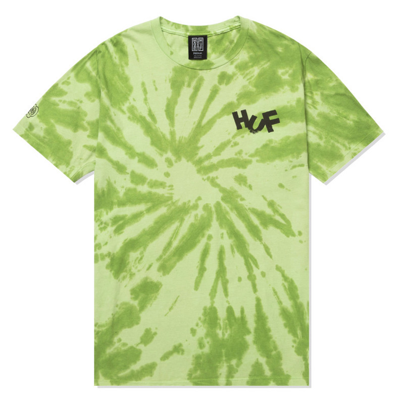 Camiseta HUF: Haze Brush Tie Dye SS Tee (Lime)
