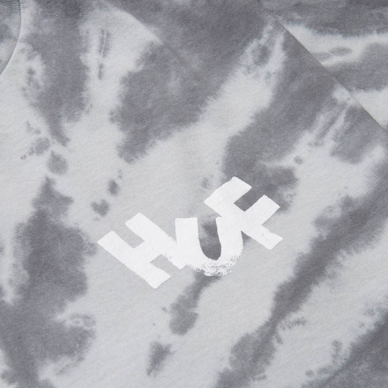 Camiseta HUF: Haze Brush Tie Dye SS Tee (Black)