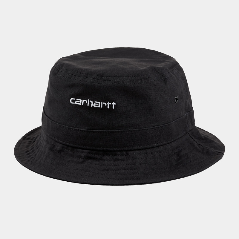 Gorro Carhartt: Script Bucket Hat (Black White)