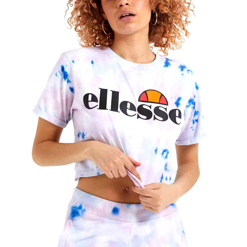 Camiseta Ellesse: Alberta Tie Dye Cropped Tee (Bluetiedye)
